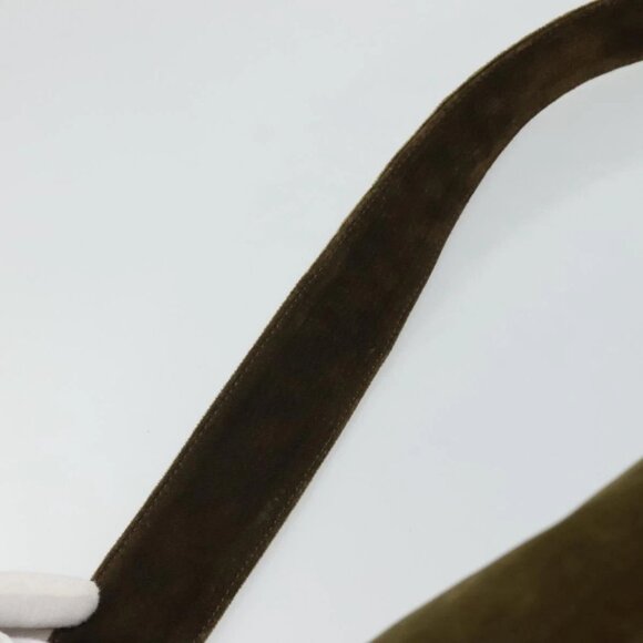 PRADA Shoulder Bag Velor Khaki Auth ep8096 - Picture 9 of 16